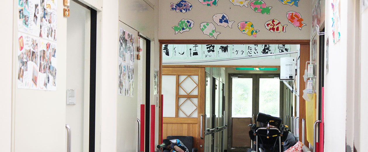 高取町にある「明日香園」障害者支援施設の施設内